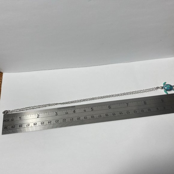 Cute Little Turtle Charm Pendant Necklace - Picture 8 of 14